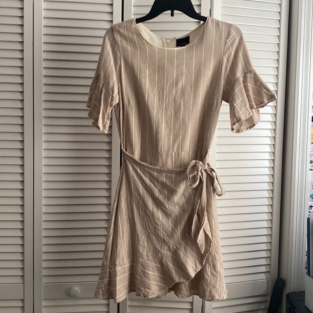 Lumière brown/tan stripe dress size S